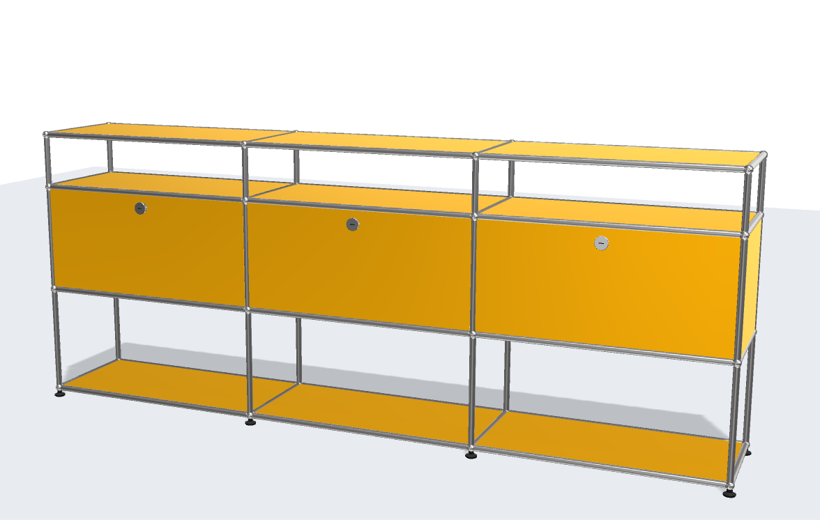 USM Haller ball pipe light panel parts storage cabinet model sideboard modular furniture