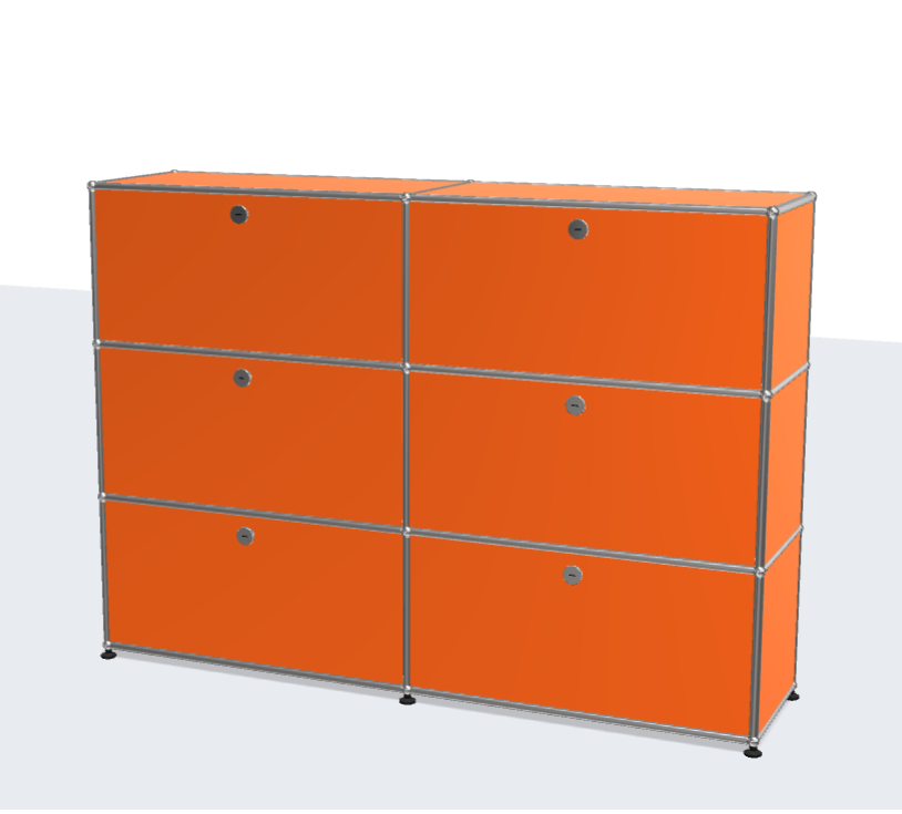 USM Haller ball pipe light panel parts storage cabinet model sideboard modular furniture dining cabinet