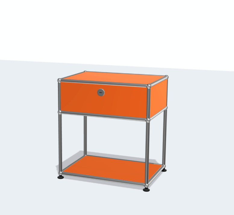 USM Haller Stainless Steel Night Stand Bed Sideboard Bedside Table Modern Simple Storage Rack Network Storage Cabinet Sofa Side Cabinet