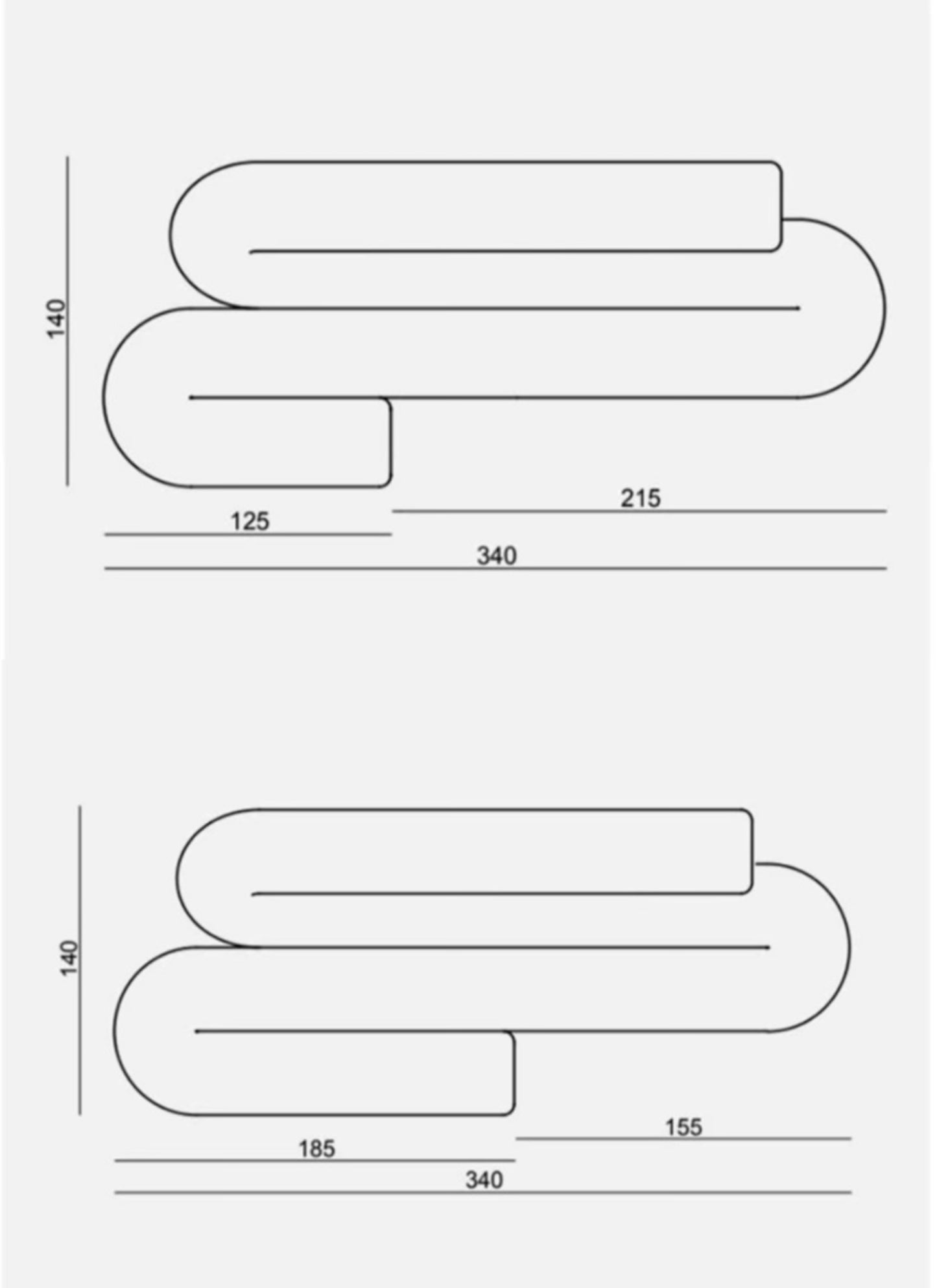 Serpentine Sofa Irregular-shaped Paperclip Sofa Hotel Lobby Design Sofa