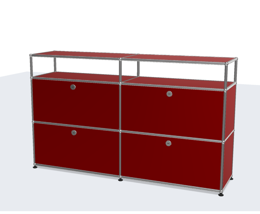 USM Haller Modern Simple Stainless Steel Sideboard Cabinet with TV Cabinet Net Red Storage Porch Cabinet for Living Room or Hall