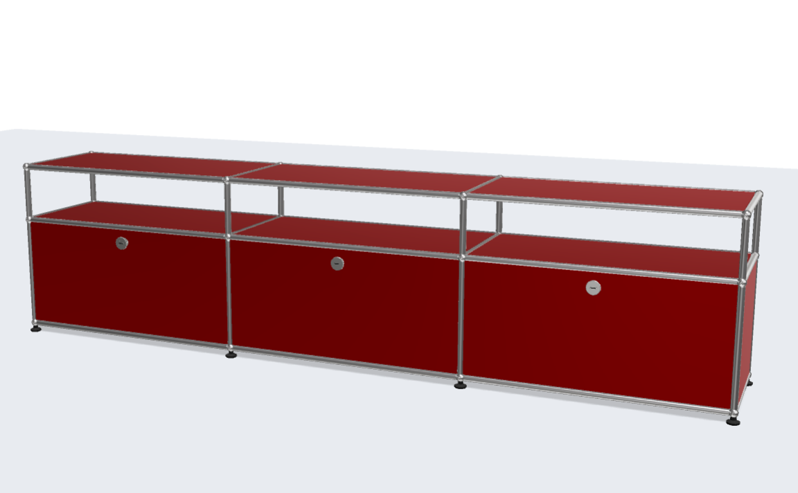 Classic Designer High Quality Stainless Steel TV Stand Cabinet Media Lowboard Entertainment Center with Closed Storage