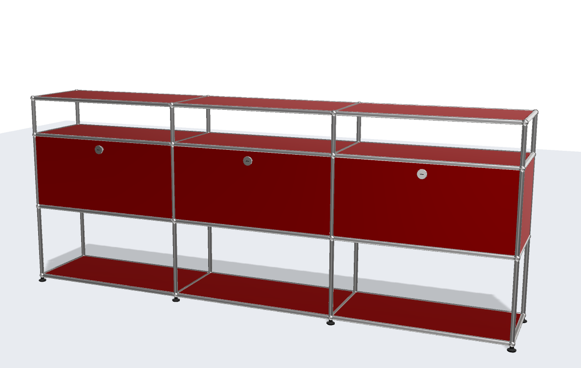USM Haller ball pipe light panel parts storage cabinet model sideboard modular furniture