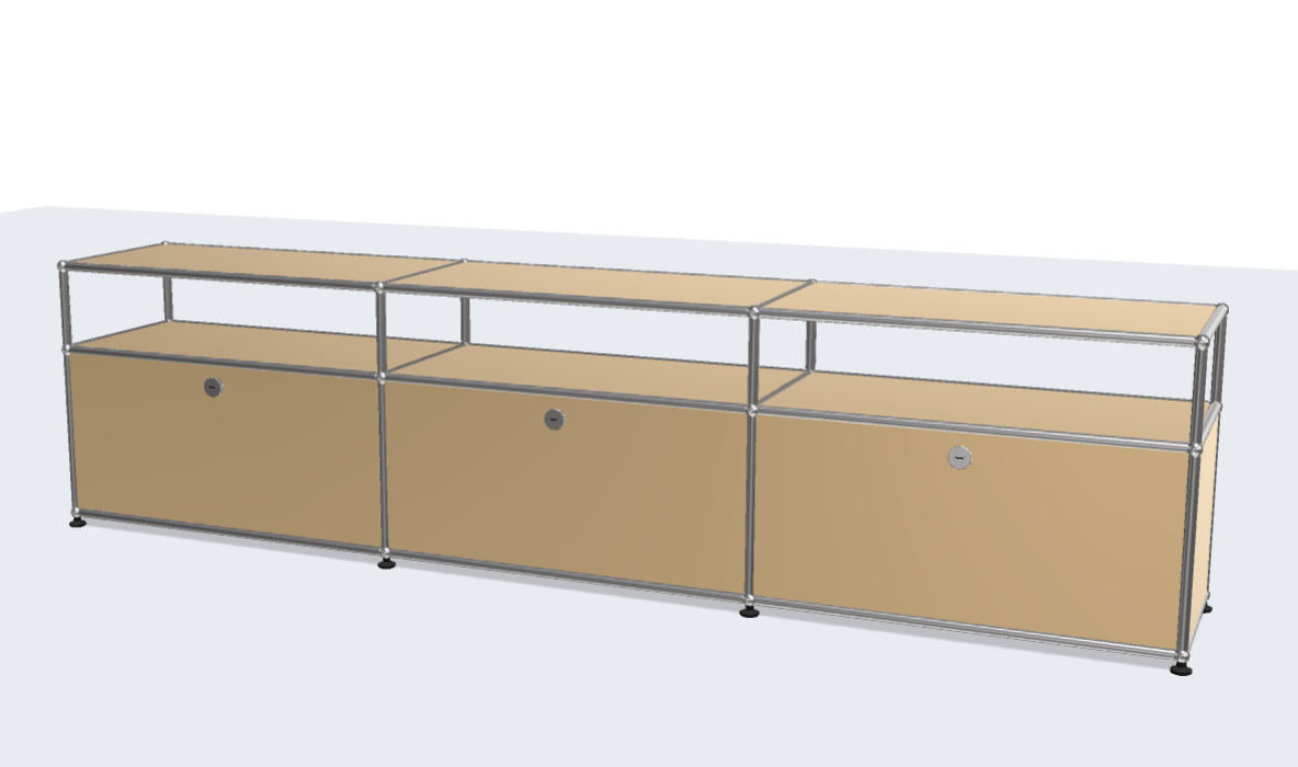 Classic Designer High Quality Stainless Steel TV Stand Cabinet Media Lowboard Entertainment Center with Closed Storage