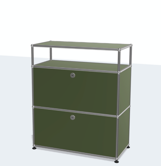 USM Haller Modular Furniture Metal Stainless Steel Dining Sideboard Bedside Table Storage Bedroom Living Room TV Furniture Side Cabinet