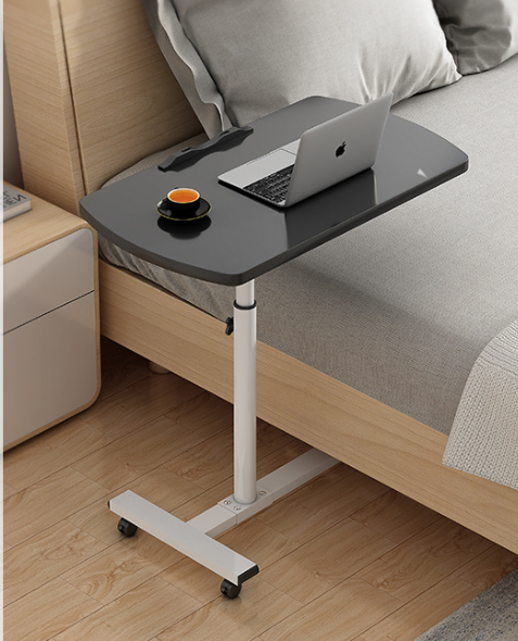 QLLY Height Adjustable and Rotating Laptop Stand, Sofa Side Table, Movable Bedside Table with Rollers, Table Tap Desk for Living Room, Bedroom