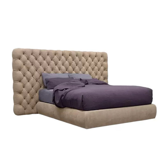 Baxter Heaven Bed Leather 1.8M Bed French Retro High-end Bedroom Double Bed