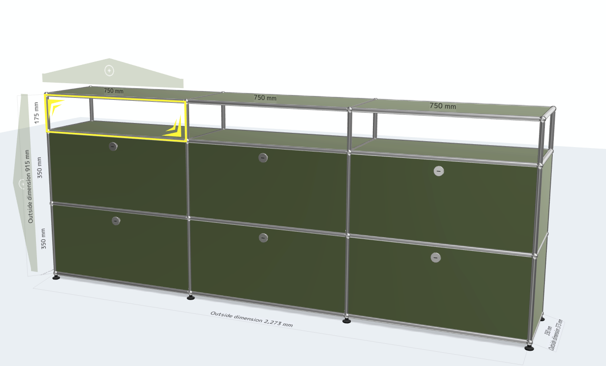 USM Haller ball pipe light panel parts storage cabinet model sideboard modular furniture TV stand