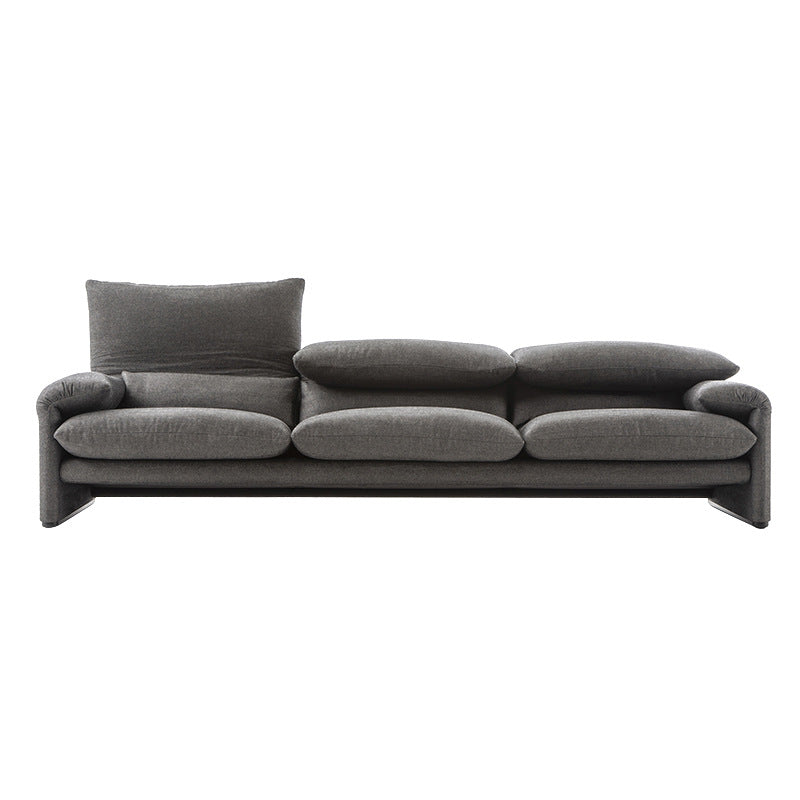 Italian minimalist sofa antique double triple adjustable backrest comfortable living room furniture sofa