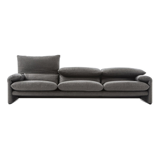 Italian minimalist sofa antique double triple adjustable backrest comfortable living room furniture sofa