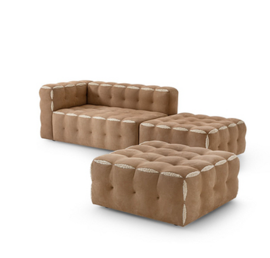 Italian Light Luxury Modular Sofa Living Room Furniture Custom Villa Designer Furniture Velvet Sofa Combination Sofa