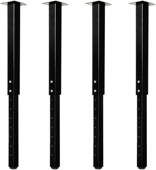 QLLY Adjustable Square Table Leg, 24-40 inch, 60-100cm, Home Office Custom DIY Table Legs, Furniture Leg Set