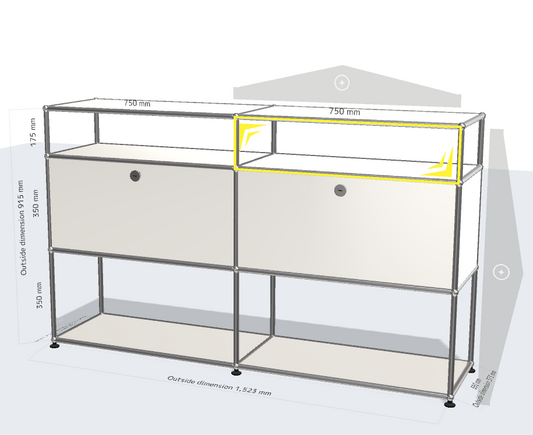 Module Simple Storage Cabinet Stainless Steel Modern Fashion Combination Side Cabinet TV Cabinet Korean White Table Tv Bedroom