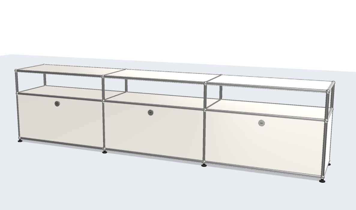 Classic Designer High Quality Stainless Steel TV Stand Cabinet Media Lowboard Entertainment Center with Closed Storage