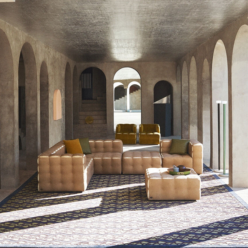 Italian Light Luxury Modular Sofa Living Room Furniture Custom Villa Designer Furniture Velvet Sofa Combination Sofa