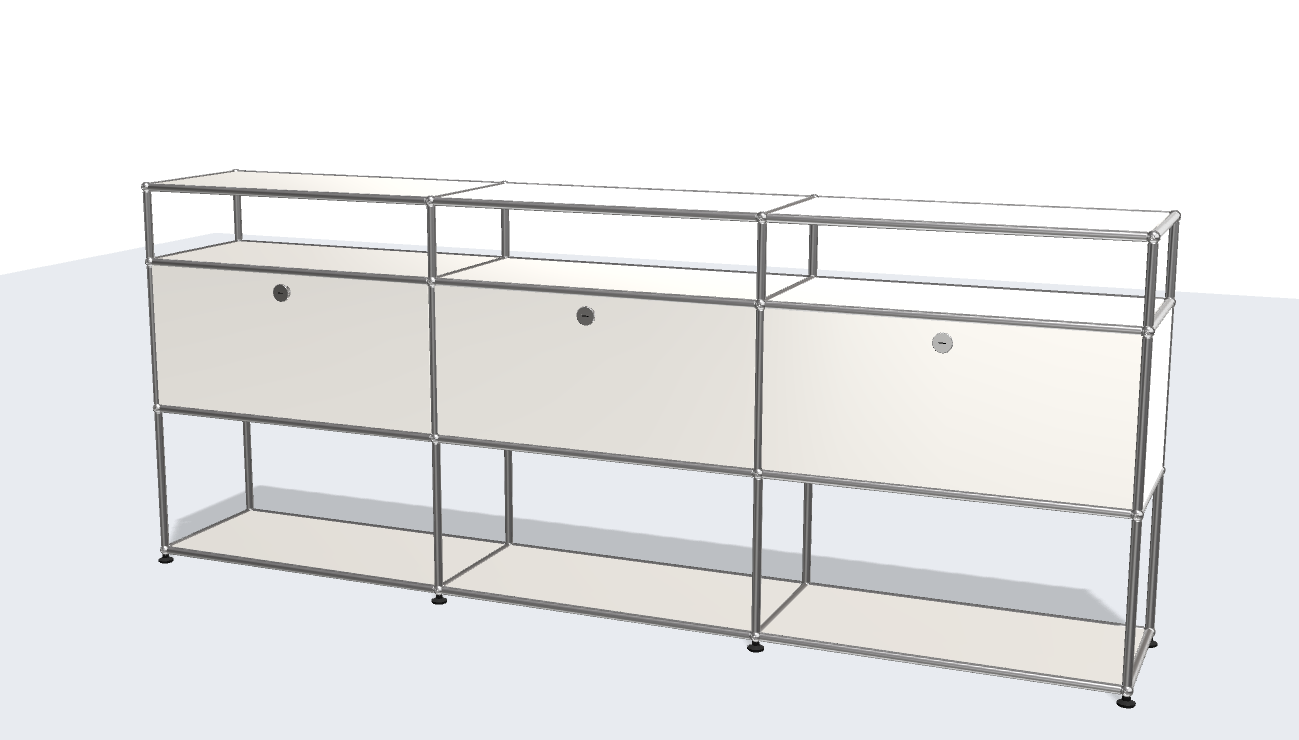 USM Haller ball pipe light panel parts storage cabinet model sideboard modular furniture