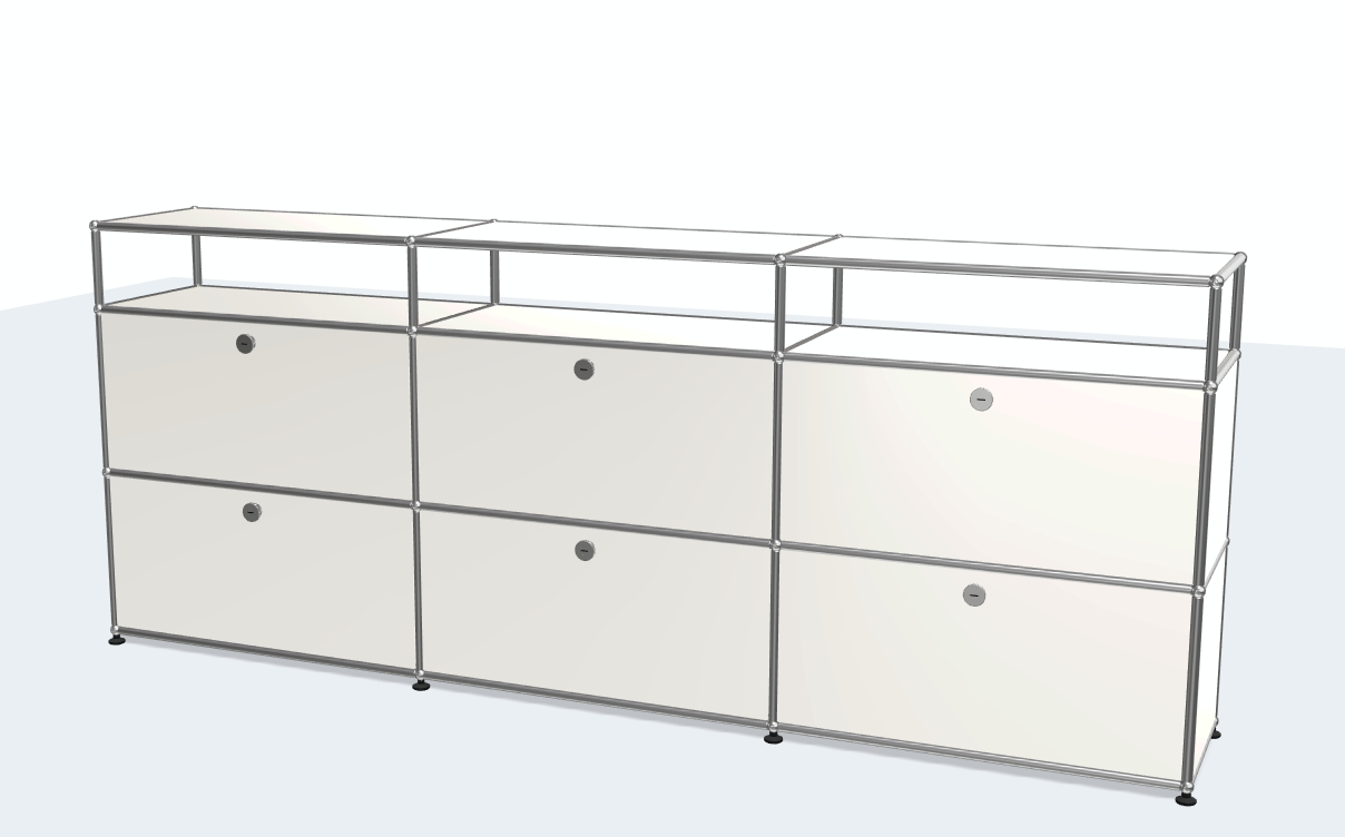 USM Haller ball pipe light panel parts storage cabinet model sideboard modular furniture TV stand