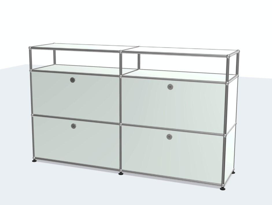 USM Haller Modern Simple Stainless Steel Sideboard Cabinet with TV Cabinet Net Red Storage Porch Cabinet for Living Room or Hall