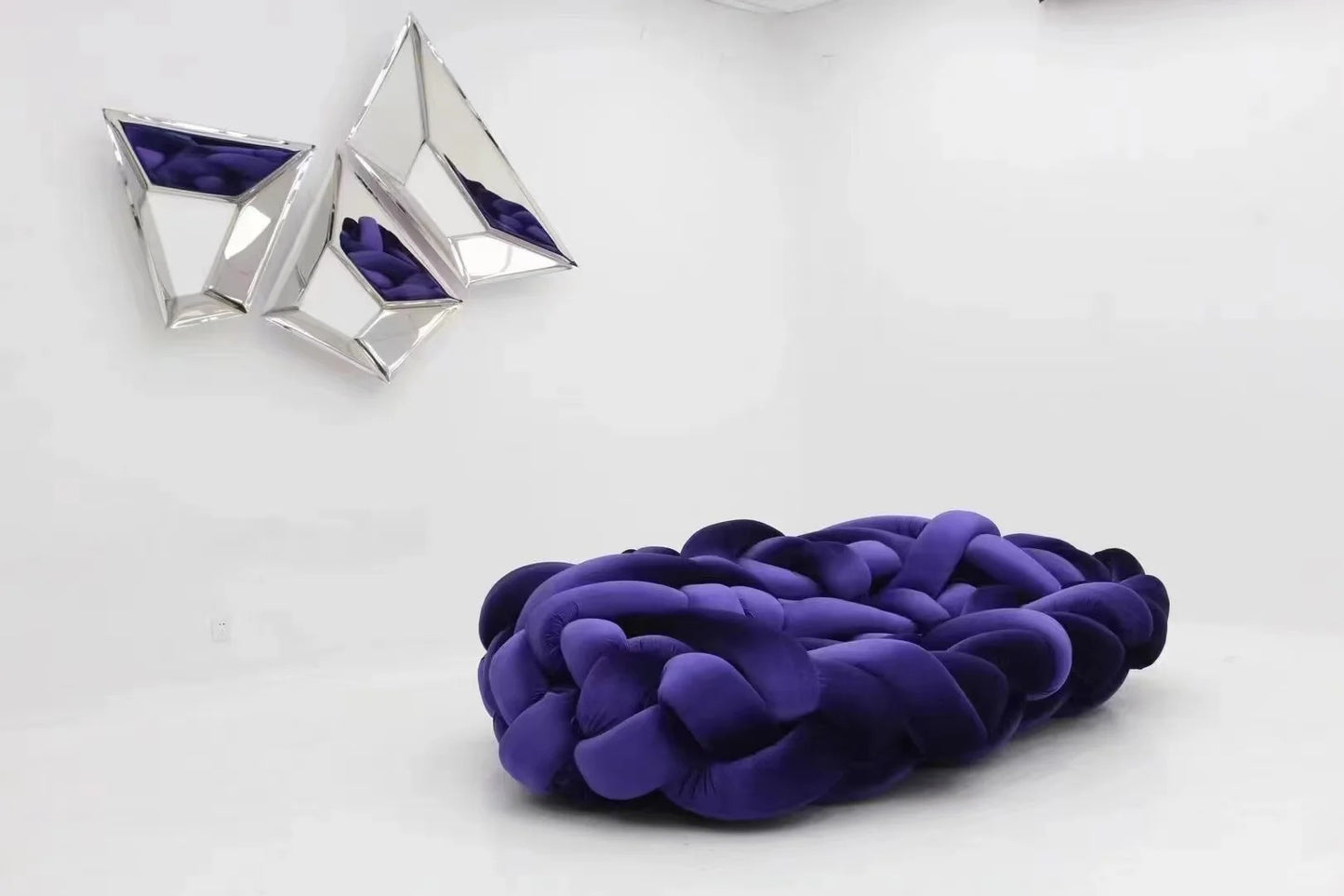 Boa sofa creative personality designer living room villa shaped winding woven sofa model house leisure sofa