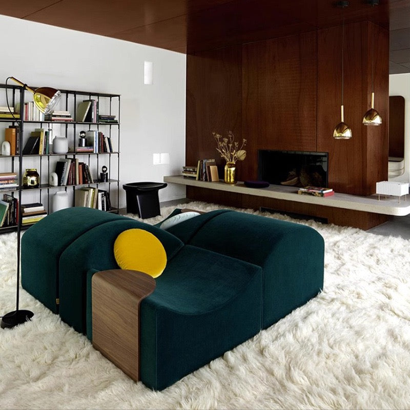 Ligne Roset Asmara Sofa Lazy backrest Double-sided Sofa Studio Rest Area Irregular Wave Sofa
