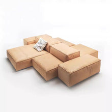 High End Custom Modern Luxury Italian Design 5 Star Hotel Furniture Leather Lounge Reception Leather Lobby Sofa
