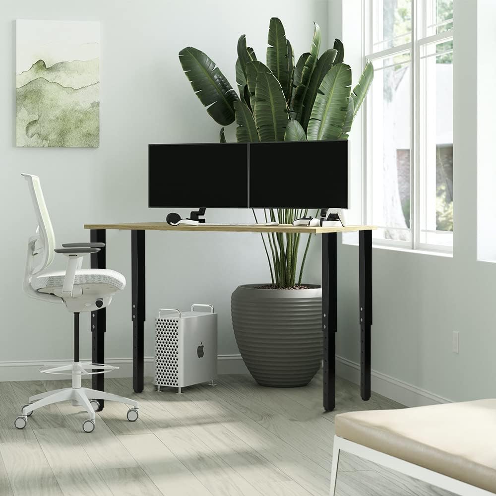QLLY Adjustable Square Table Leg, 24-40 inch, 60-100cm, Home Office Custom DIY Table Legs, Furniture Leg Set