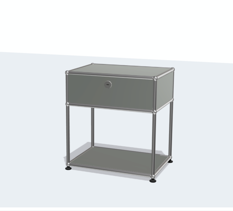 USM Haller Stainless Steel Night Stand Bed Sideboard Bedside Table Modern Simple Storage Rack Network Storage Cabinet Sofa Side Cabinet
