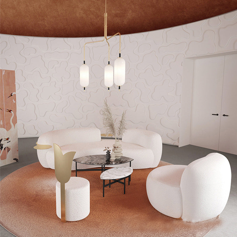 TATEYAMA SOFA BY SECOLO Boucle Curved Sofa Cloud Couch for Living Room Modern Luxury Contemporary Upholstered Sofa Couch