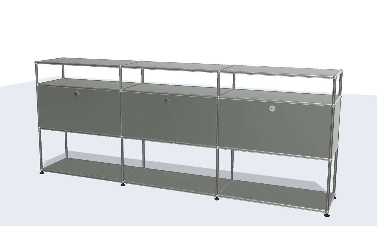 USM Haller ball pipe light panel parts storage cabinet model sideboard modular furniture