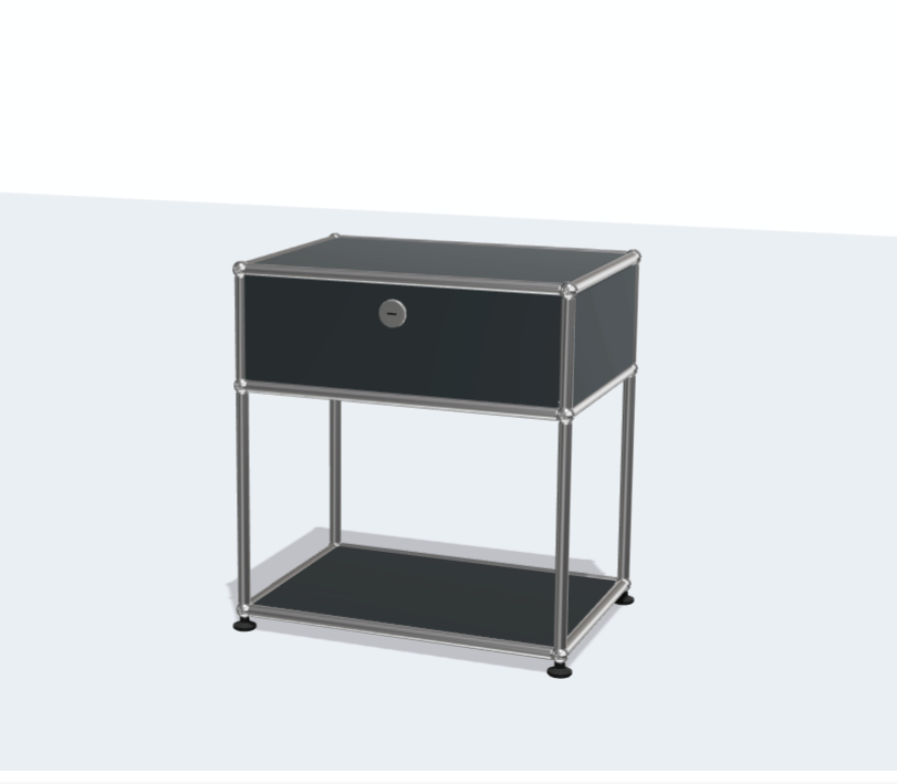 USM Haller Stainless Steel Night Stand Bed Sideboard Bedside Table Modern Simple Storage Rack Network Storage Cabinet Sofa Side Cabinet