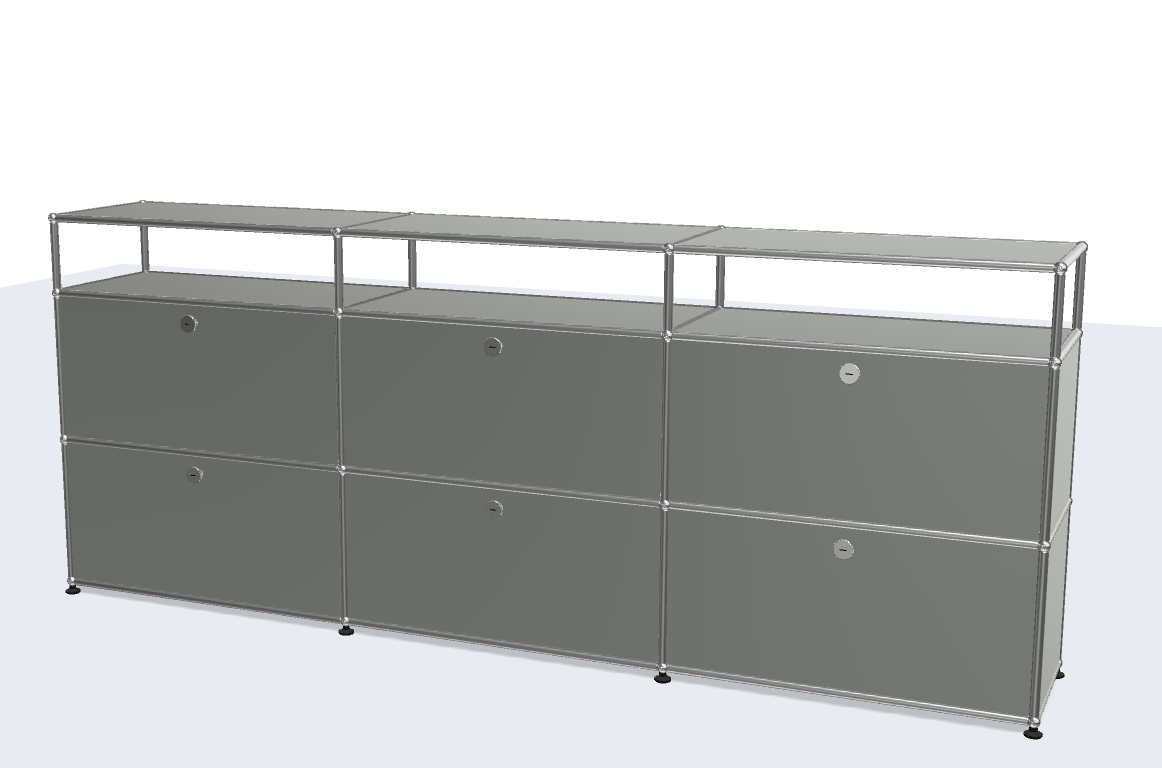 USM Haller ball pipe light panel parts storage cabinet model sideboard modular furniture TV stand