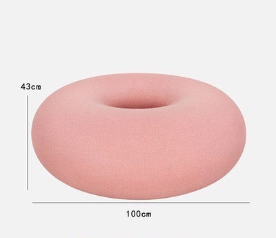 Boa Pouf Doughnut Stool Round Creative Low Stool Shaped Cotton Living Room Sofa Chair