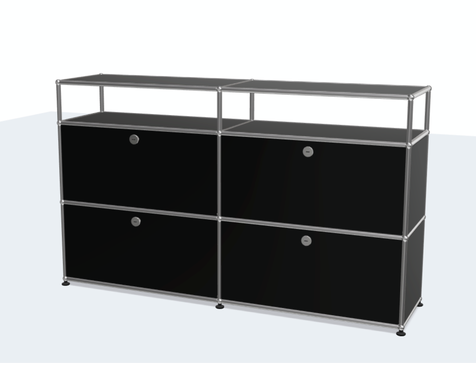 USM Haller Modern Simple Stainless Steel Sideboard Cabinet with TV Cabinet Net Red Storage Porch Cabinet for Living Room or Hall