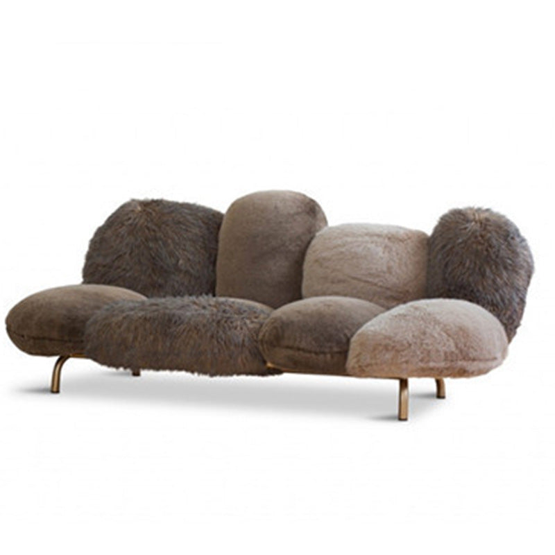 Italian Designer Furniture Plush Netflix Powder Puff Sofa New Scandinavian Creative Sample Room Window Display