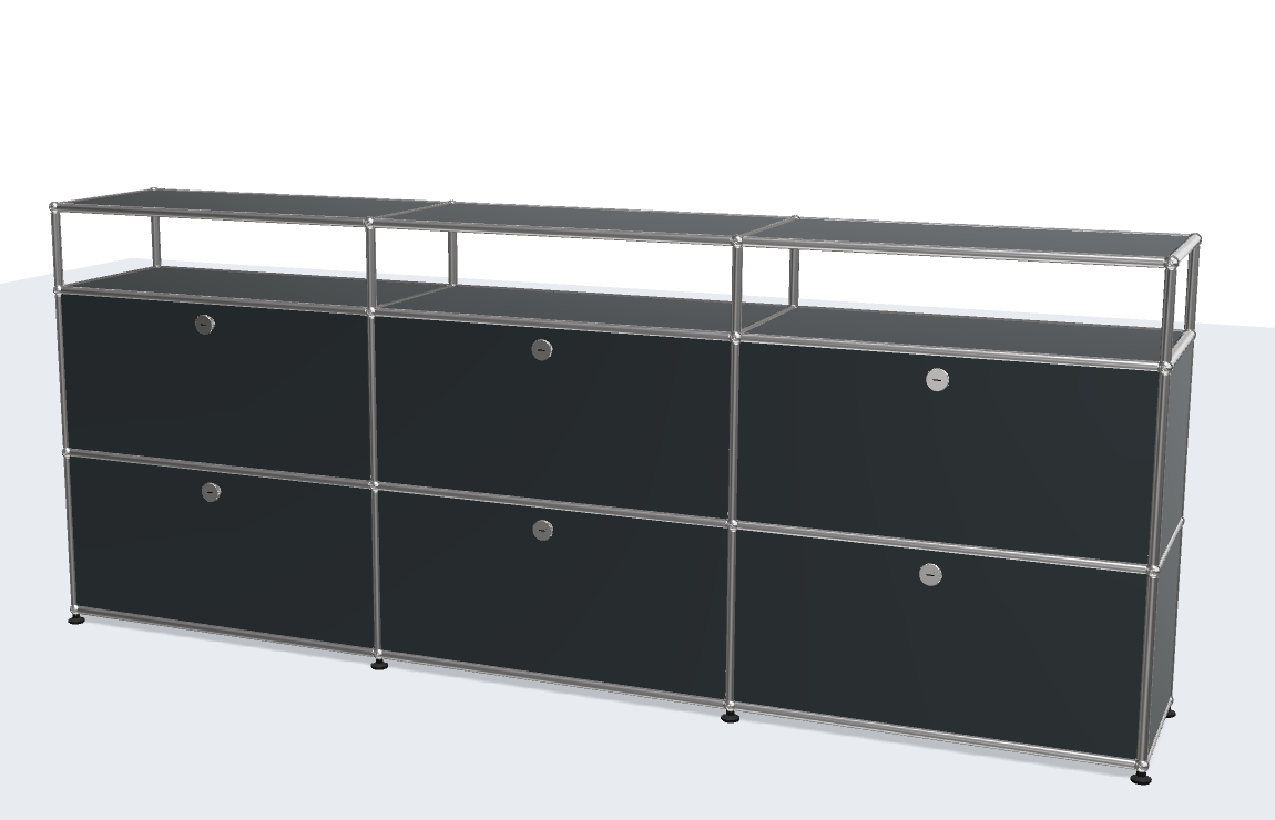 USM Haller ball pipe light panel parts storage cabinet model sideboard modular furniture TV stand