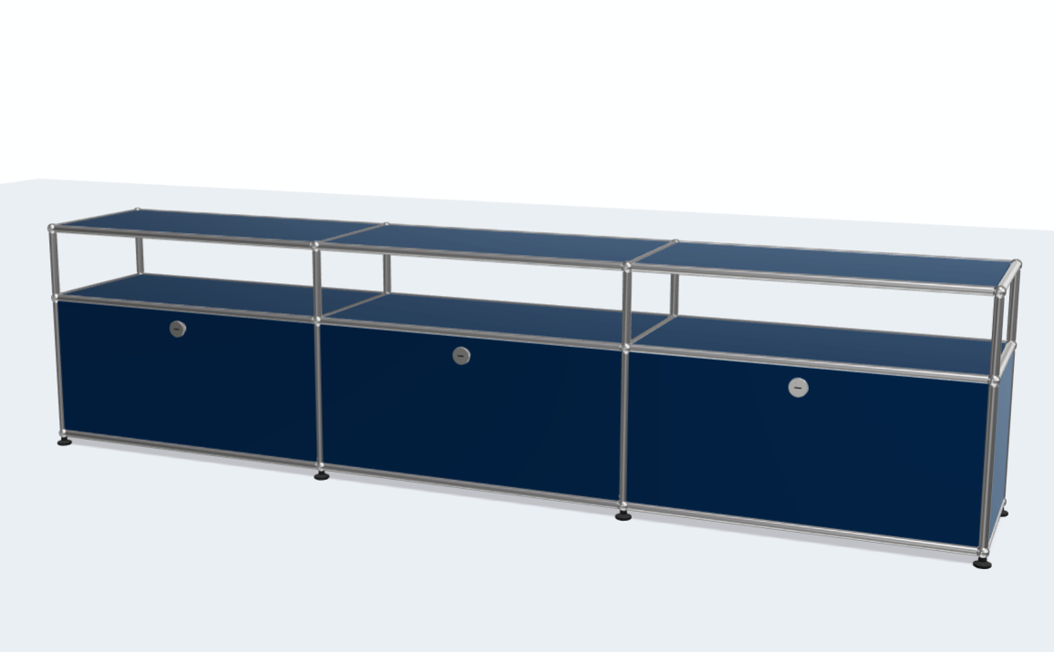 Classic Designer High Quality Stainless Steel TV Stand Cabinet Media Lowboard Entertainment Center with Closed Storage