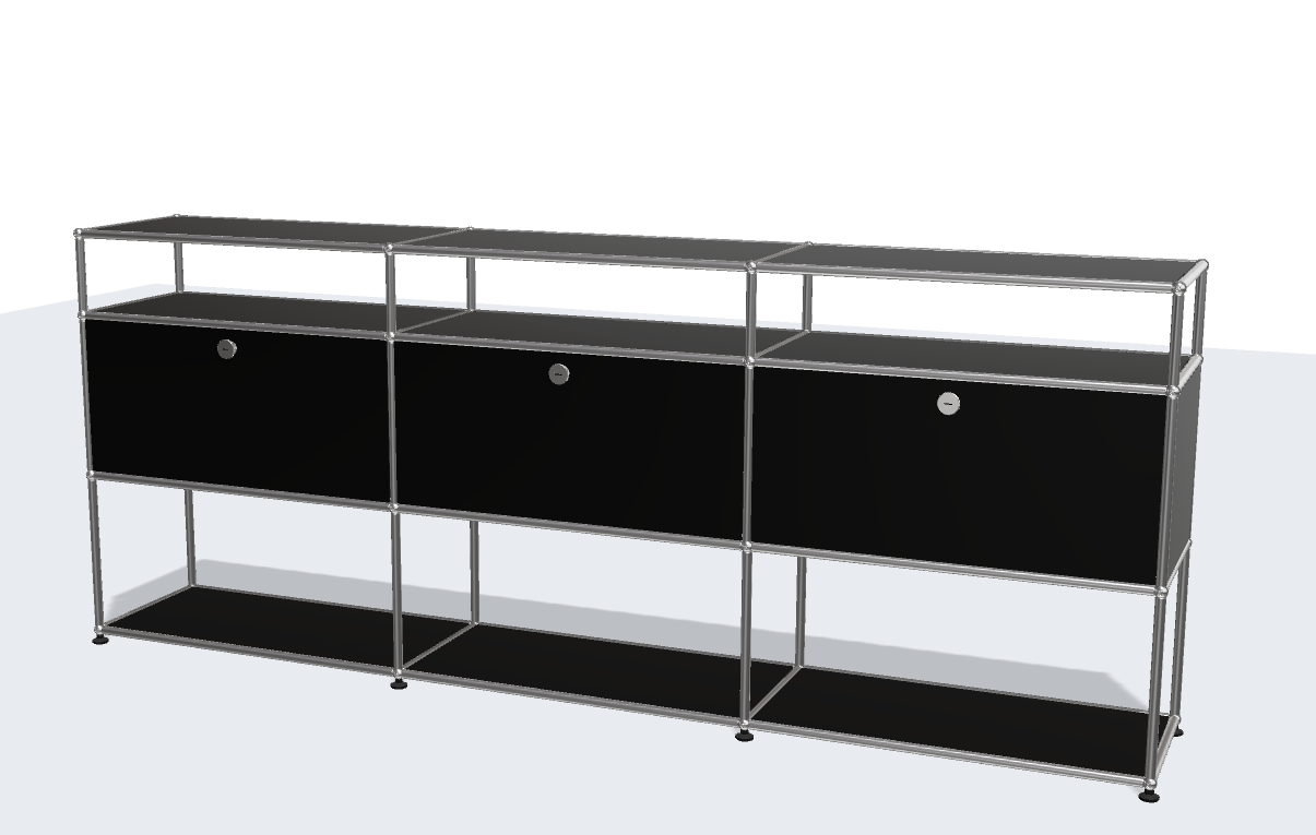 USM Haller ball pipe light panel parts storage cabinet model sideboard modular furniture