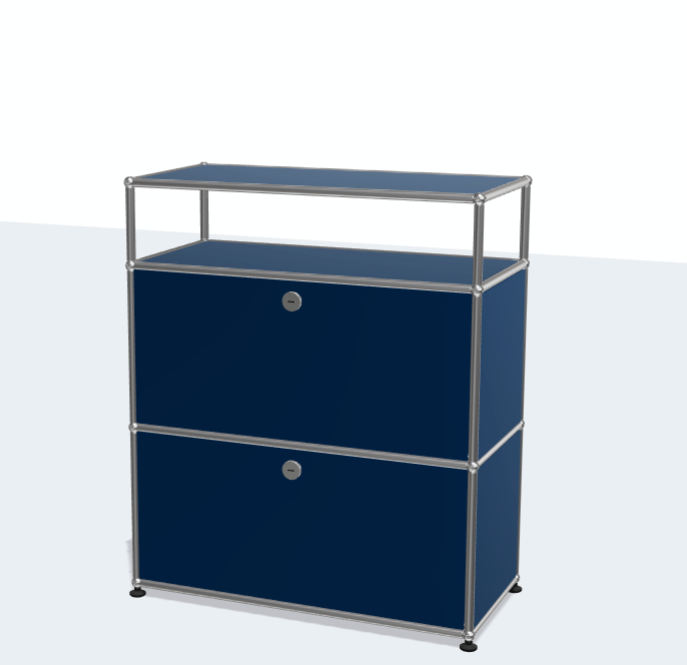 USM Haller Modular Furniture Metal Stainless Steel Dining Sideboard Bedside Table Storage Bedroom Living Room TV Furniture Side Cabinet