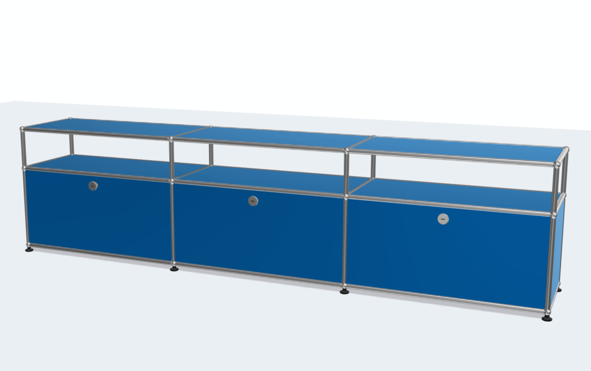 Classic Designer High Quality Stainless Steel TV Stand Cabinet Media Lowboard Entertainment Center with Closed Storage