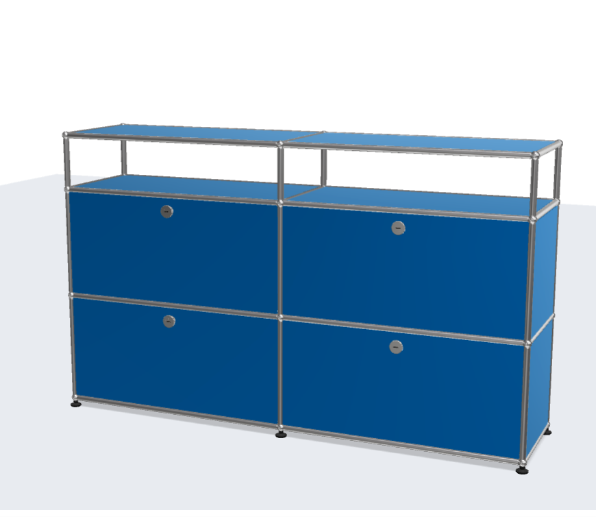 USM Haller Modern Simple Stainless Steel Sideboard Cabinet with TV Cabinet Net Red Storage Porch Cabinet for Living Room or Hall