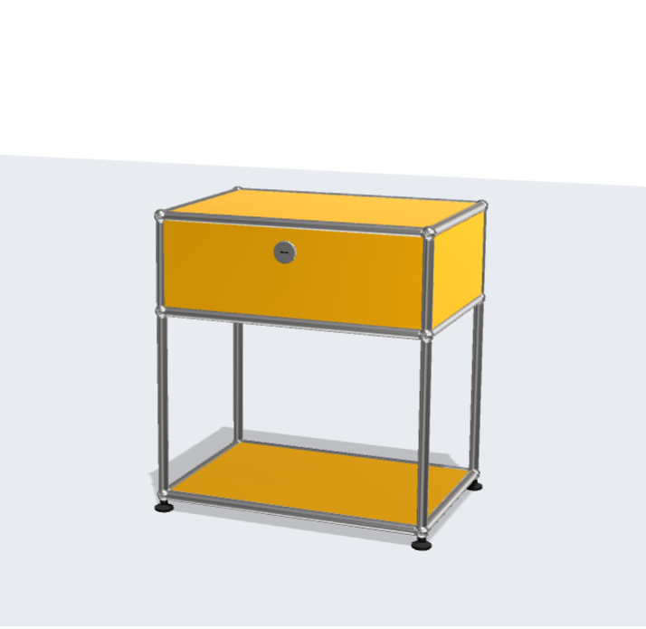 USM Haller Stainless Steel Night Stand Bed Sideboard Bedside Table Modern Simple Storage Rack Network Storage Cabinet Sofa Side Cabinet