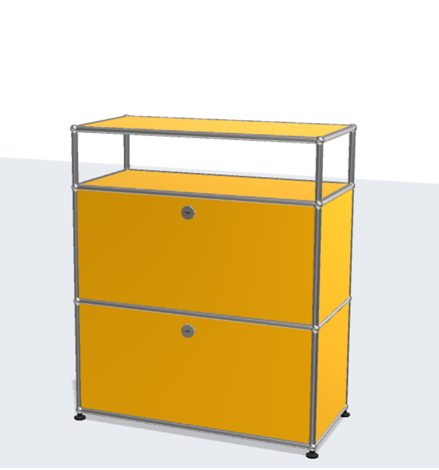 USM Haller Modular Furniture Metal Stainless Steel Dining Sideboard Bedside Table Storage Bedroom Living Room TV Furniture Side Cabinet