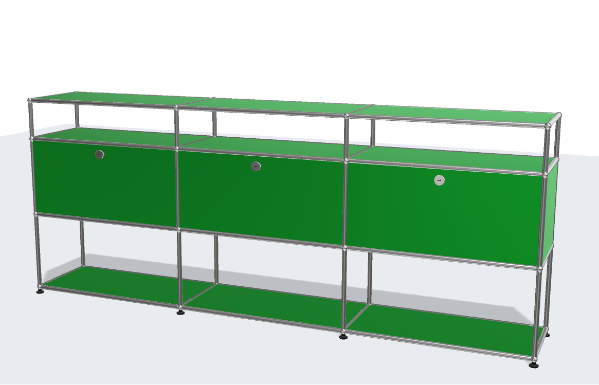 USM Haller ball pipe light panel parts storage cabinet model sideboard modular furniture
