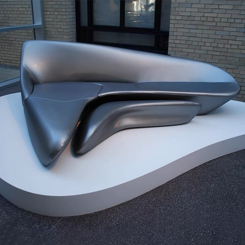 Zaha Hadid Italian Moon System Sofa Irregular L-shaped Sofa Fiberglass 7-shaped Zaha Moon Sofa
