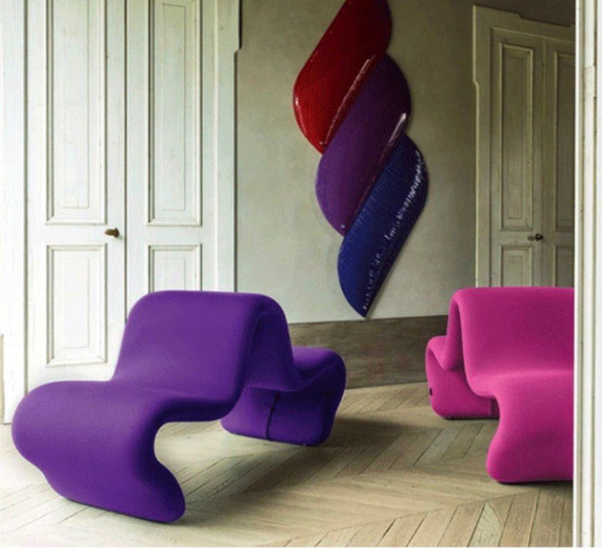 Dos a Dos Backrest Chair Creative Lazy Backrest Single Chair Fiberglass Backrest Leisure Chair