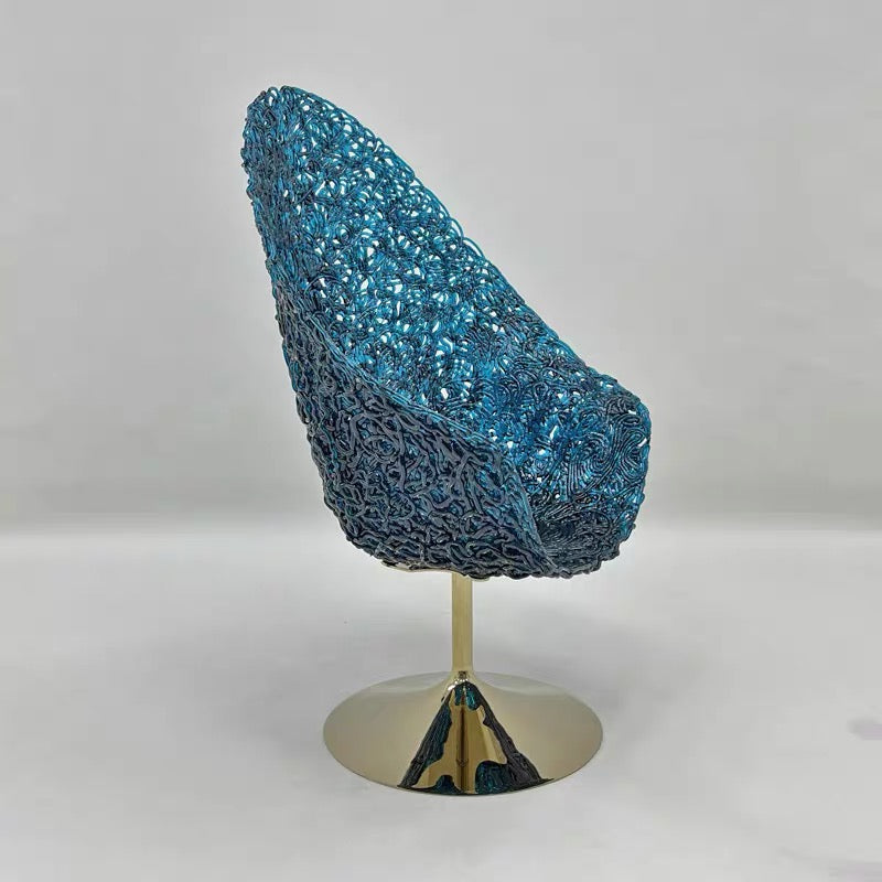 Edra Margherita Queen Chair Designer Haute Couture Transparent Crystal Lounge Chair