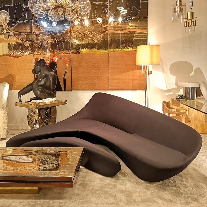 Zaha Hadid Italian Moon System Sofa Irregular L-shaped Sofa Fiberglass 7-shaped Zaha Moon Sofa
