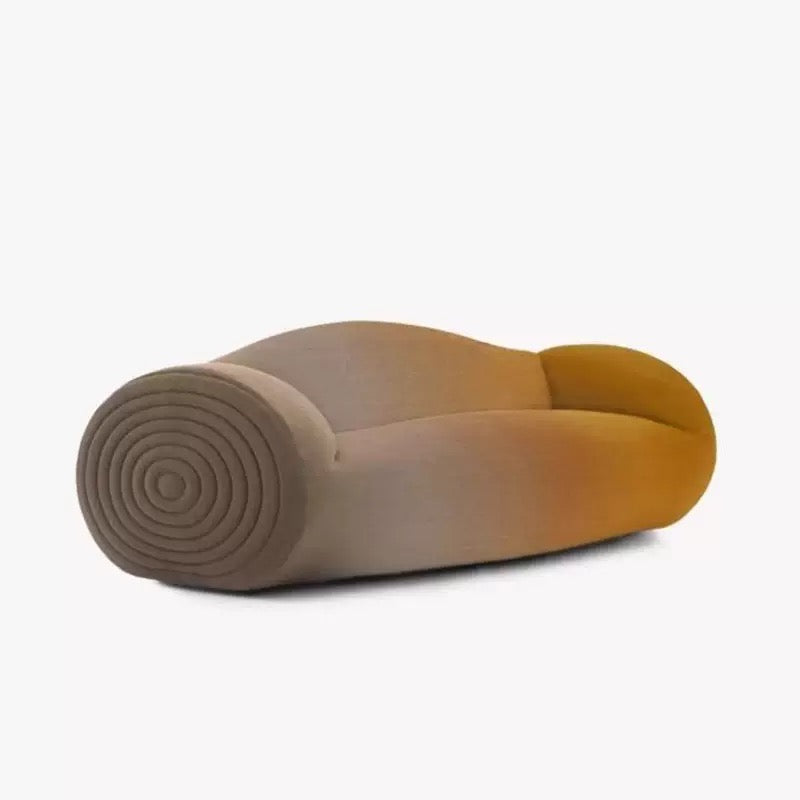 Glider Sofa Irregular-shaped Fabric Living Room Leisure Sofa Gradient Color Sofa