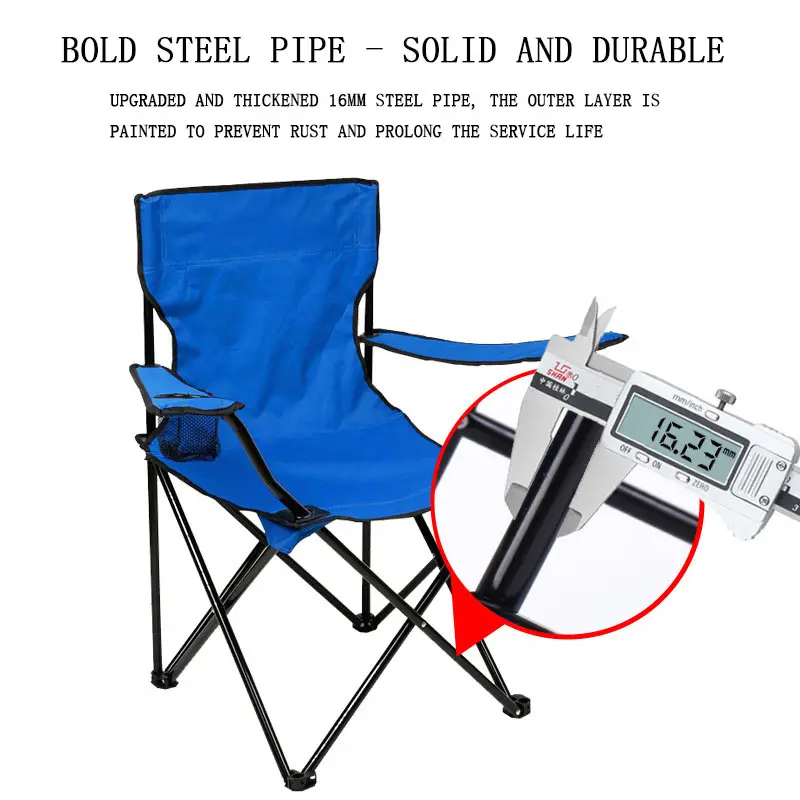 Customized  Armrest Picnic Portable Outdoor Folding Chair Sketch Casual Beach Chair Fishing Folding Chairs