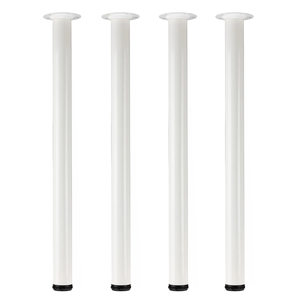 QLLY Adjustable Tall Metal Desk Legs, Office Table Furniture Leg Set, Set of 4